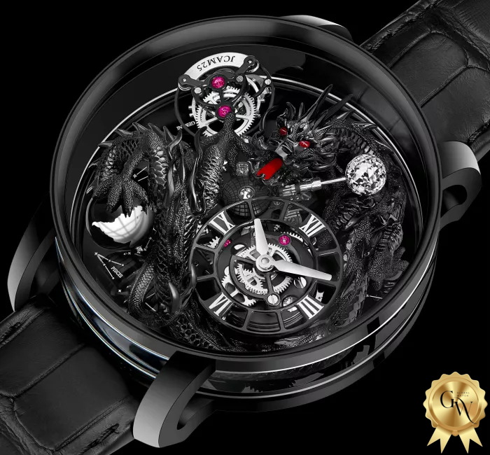 Global Watch - Art Black Dragon