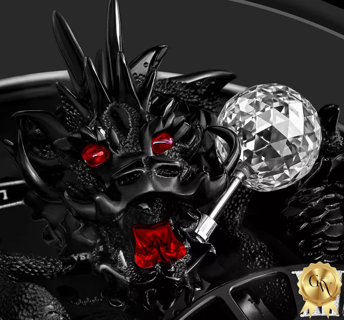 Global Watch - Art Black Dragon